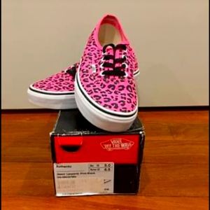 vans pink leopard print